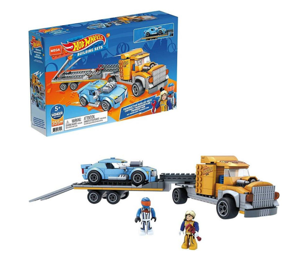 Mega Bloks Mega Construx Hot Wheels Twinduction transporter + pojazd - 1023385 - zdjęcie
